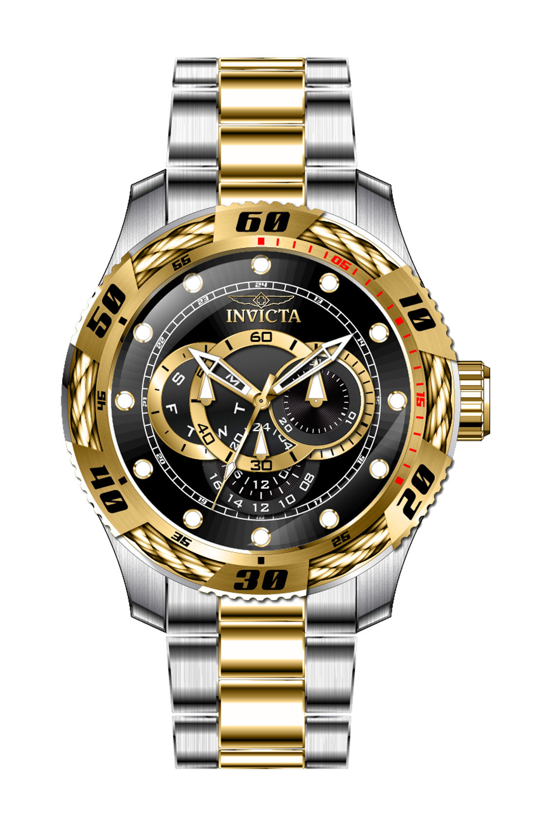 Invicta Speedway Quartz Black Dial Analog Watch - for Men 45752