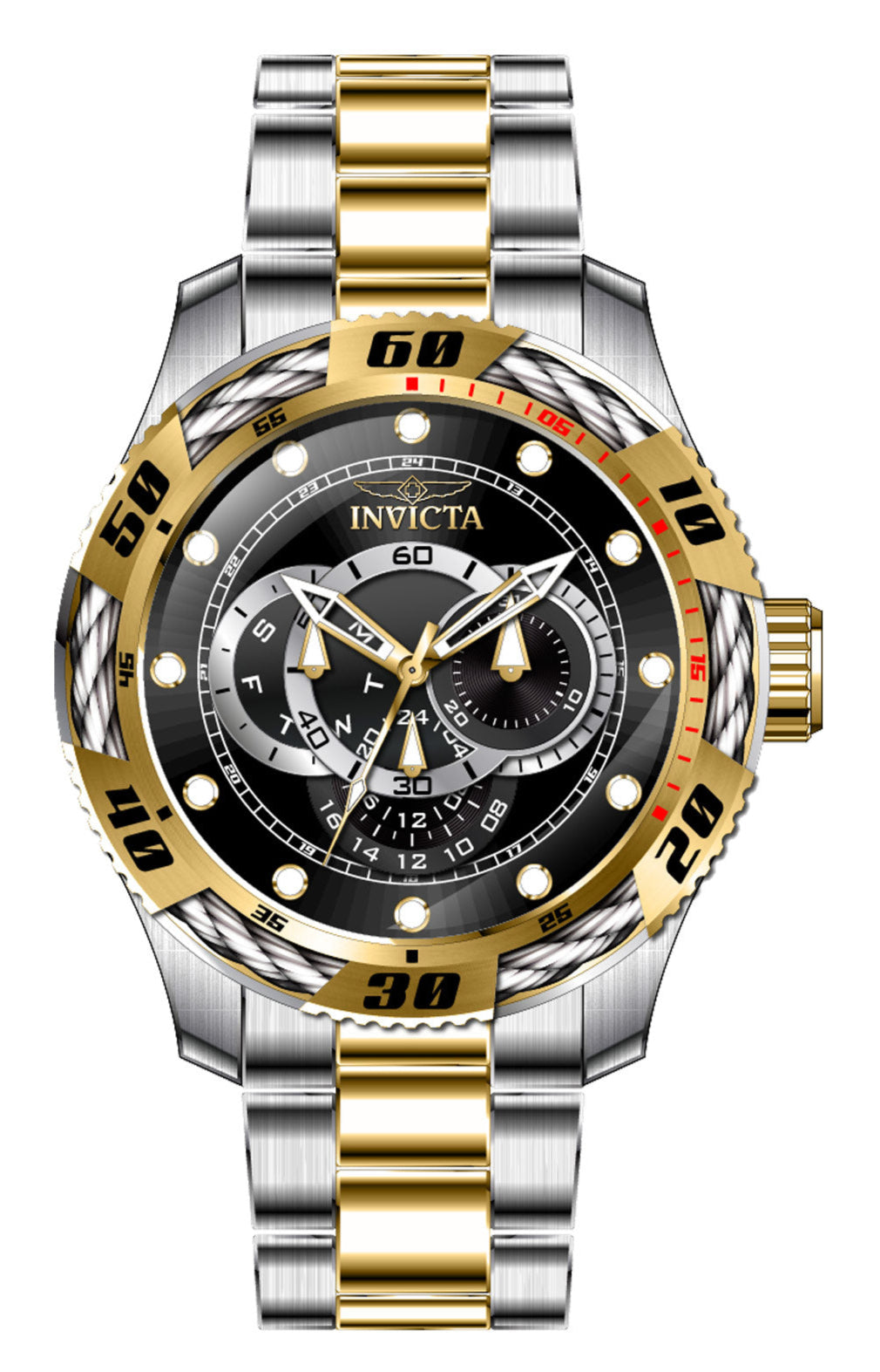 Invicta Speedway Quartz Black Dial Analog Watch - for Men 45753