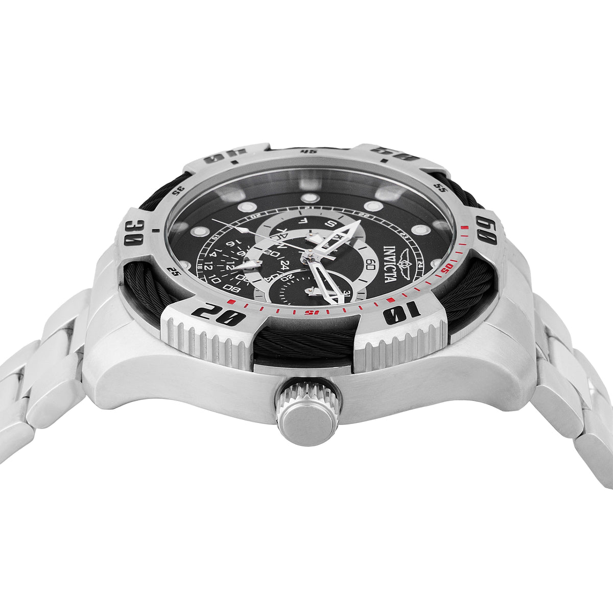 Invicta Speedway Quartz Black Dial Watch For Gents - 45755