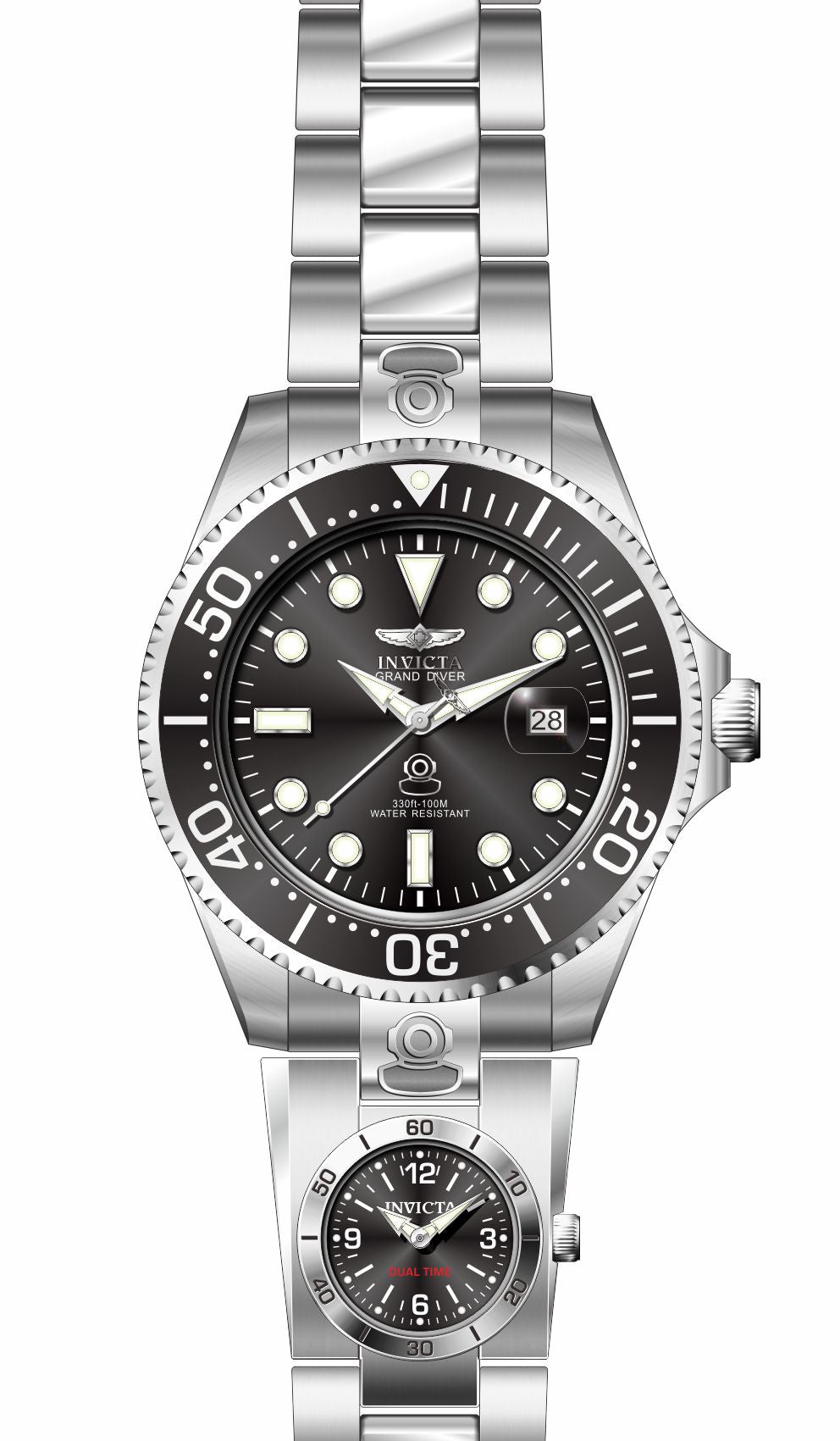 Invicta Pro Diver Black Dial Mens Watch - 45812