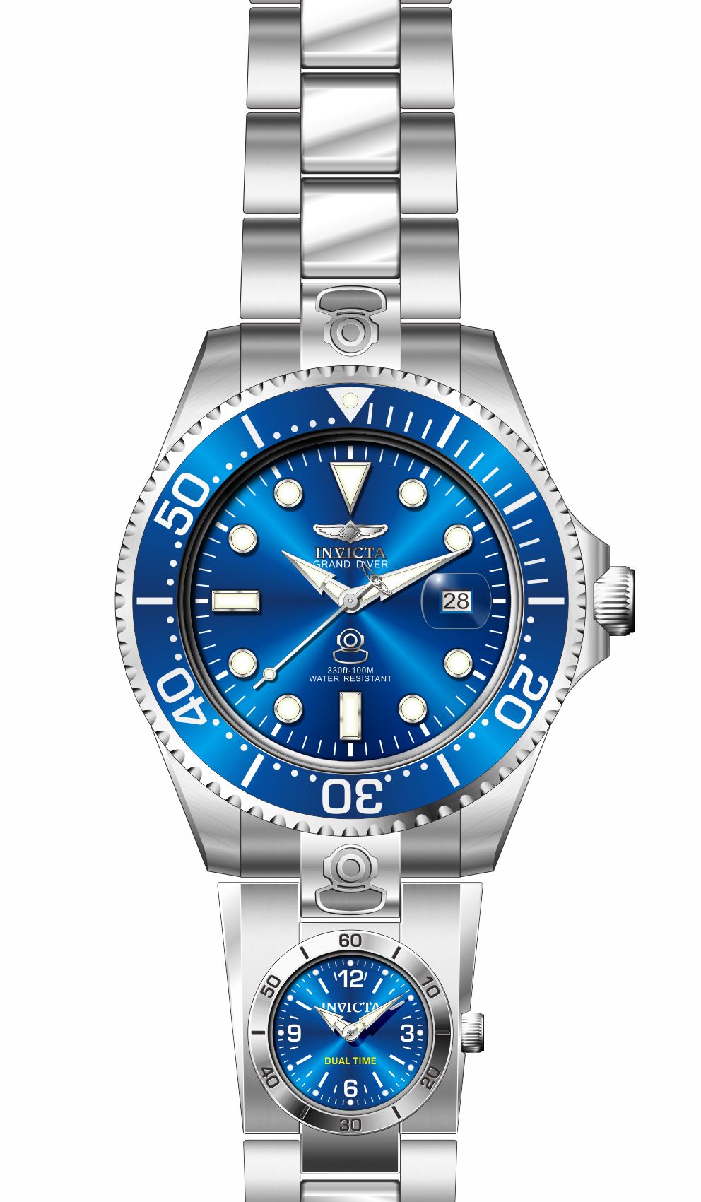 Invicta Pro Diver Blue Dial Mens Watch - 45813