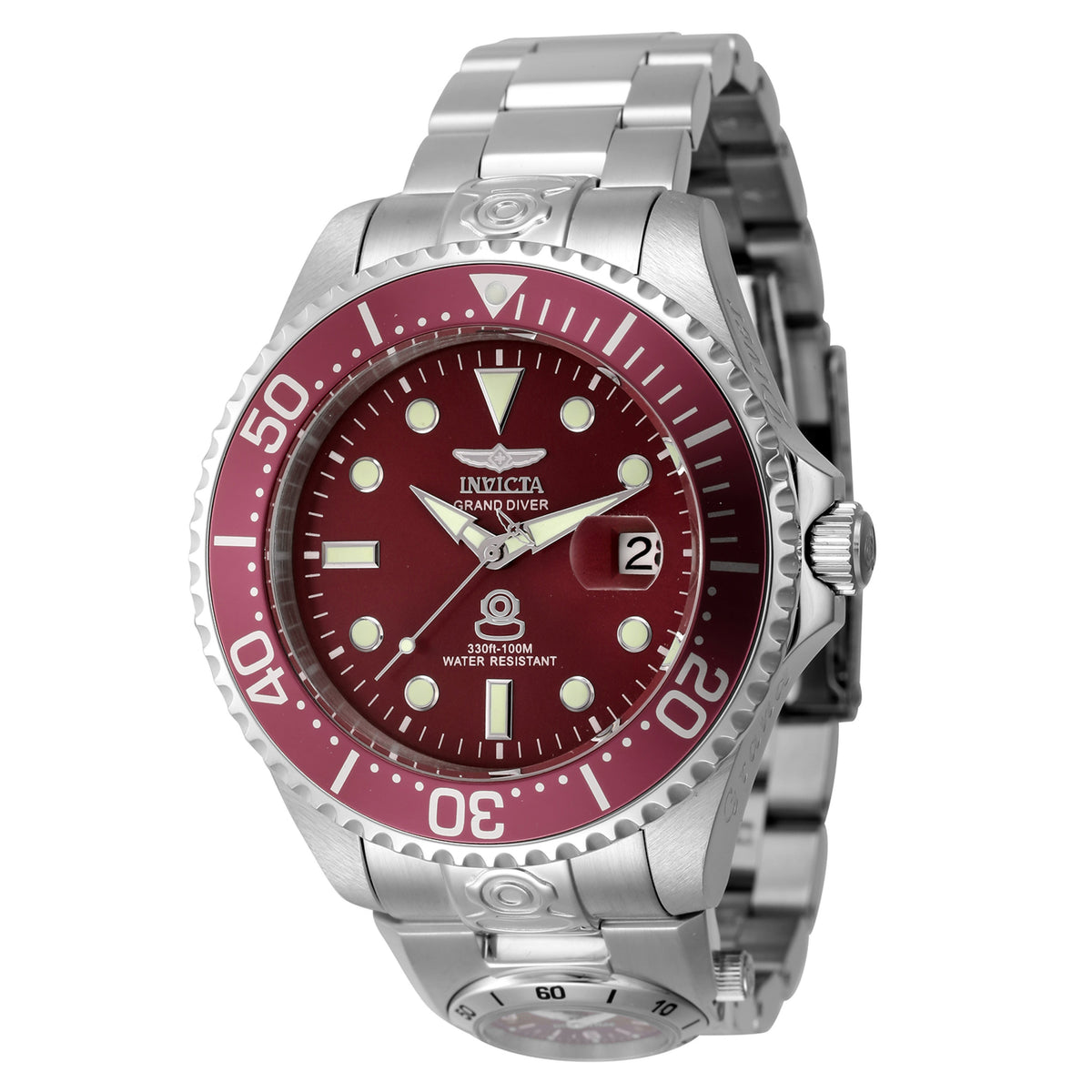 Invicta Pro Diver Red Dial Mens Watch - 45814