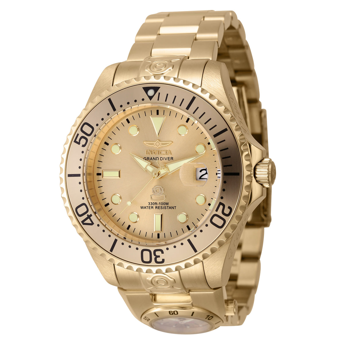 Invicta Pro Diver Gold Dial Mens Watch - 45817