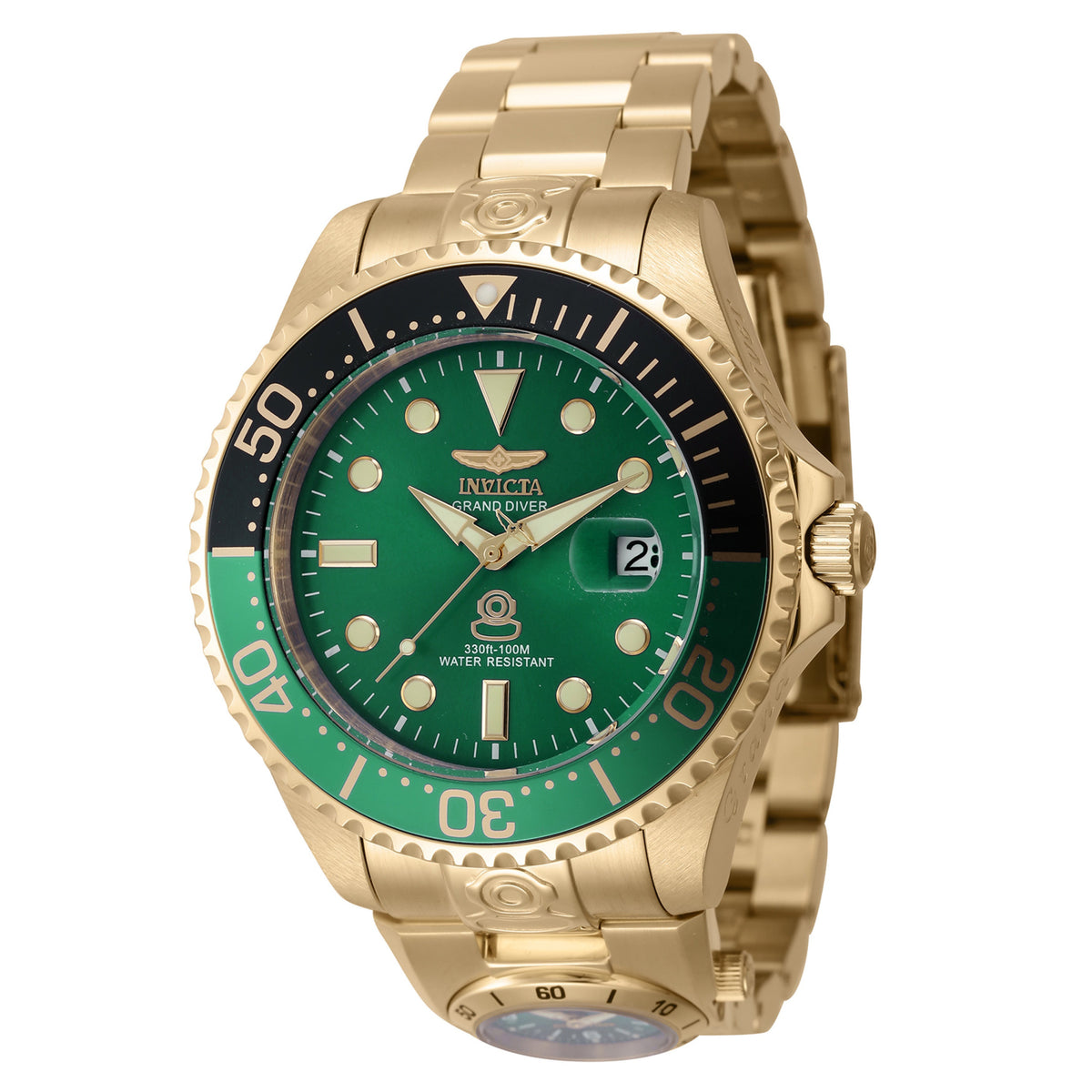 Invicta Pro Diver Green Dial Mens Watch - 45818