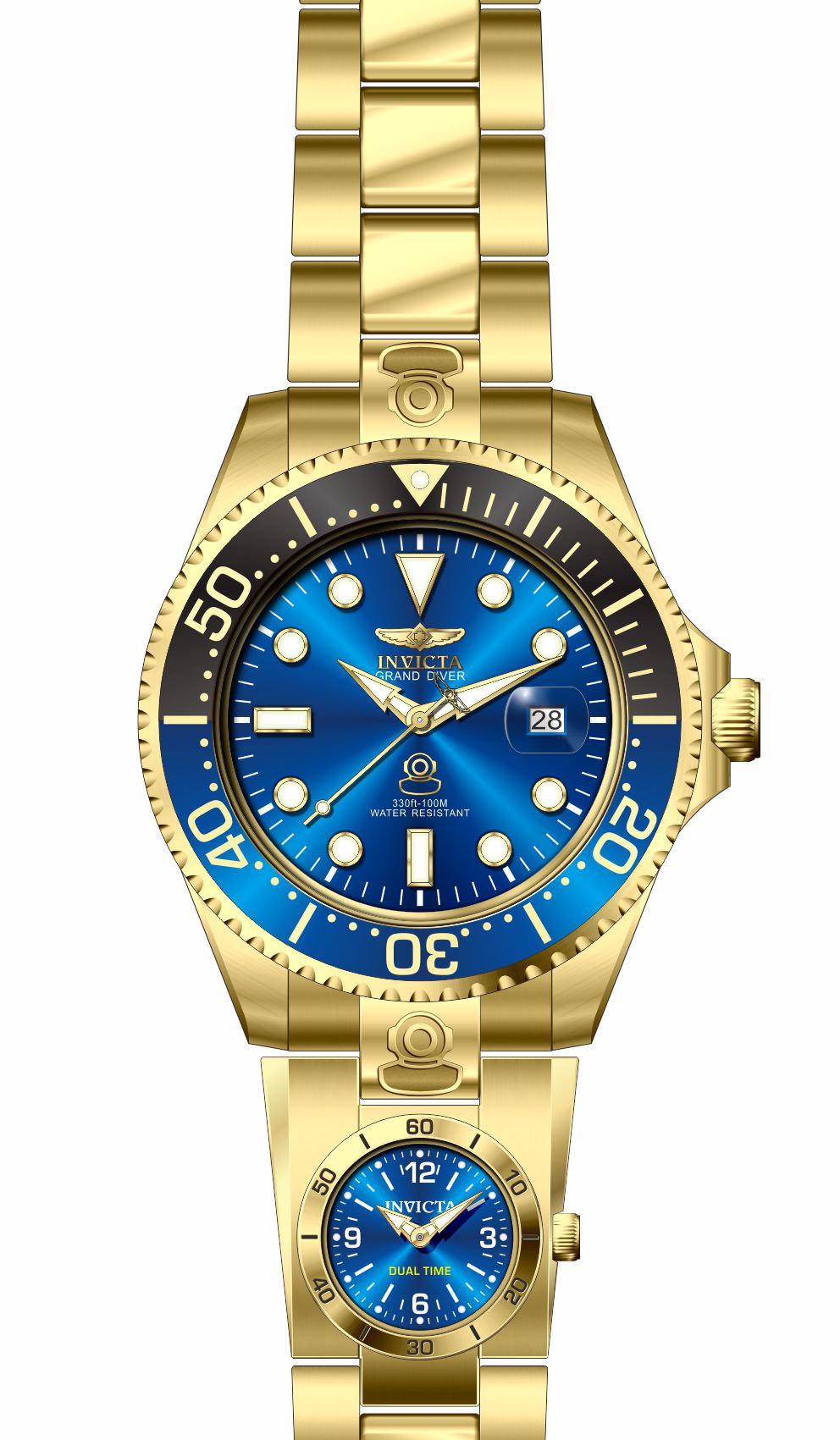 Invicta Pro Diver Blue Dial Mens Watch - 45819