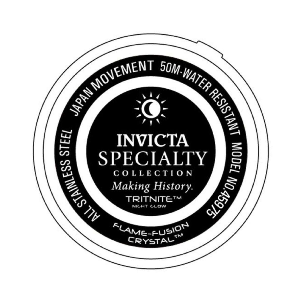 Invicta Specialty Analog White Dial Men&