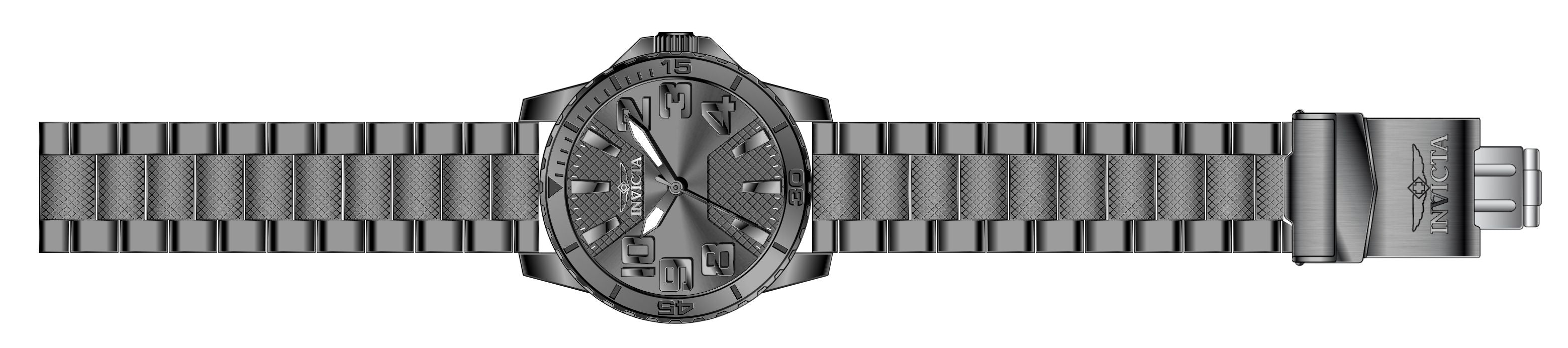 Invicta Stainless Steel Analogue Grey Dial Men&