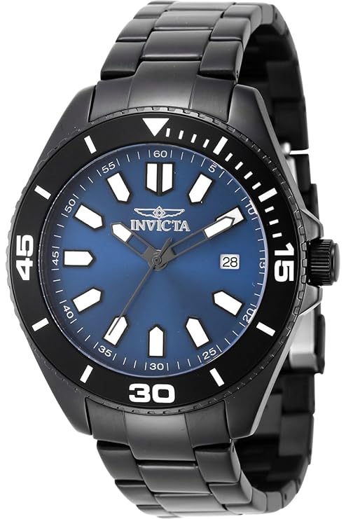 Invicta Stainless Steel Analogue Blue Dial Men&