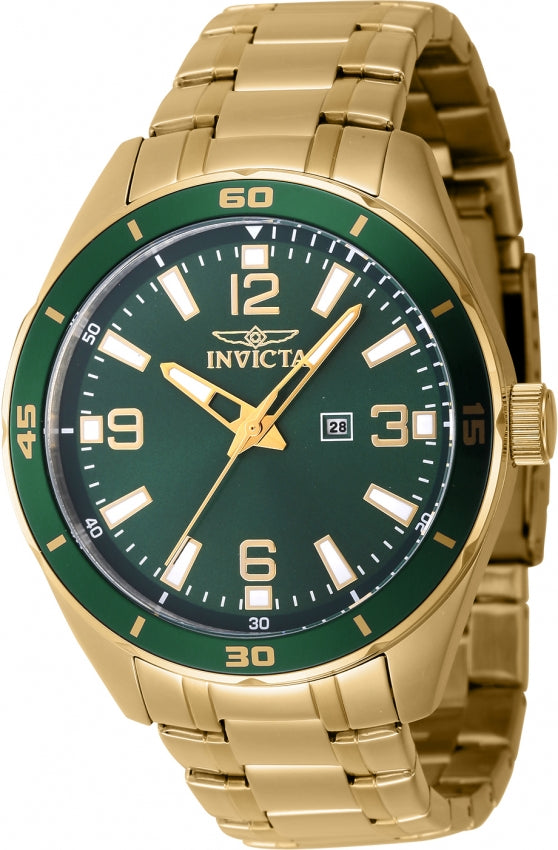 Invicta Pro Diver Quartz Green Dial Analog Watch For Gents - 46675