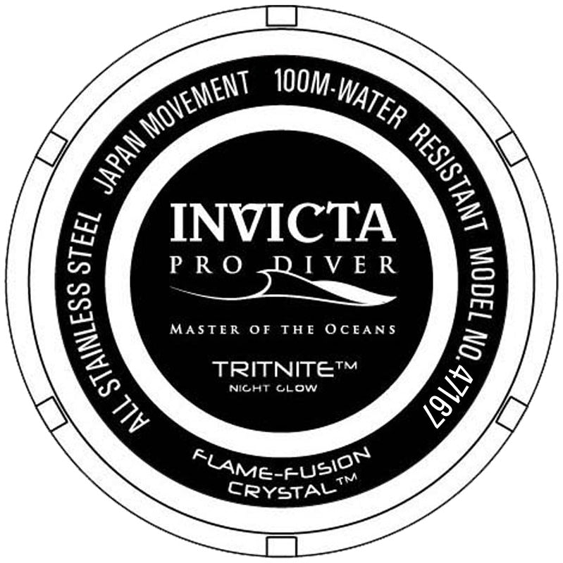 Invicta Pro Diver Quartz Silver Dial Analog Watch for Men - 47167
