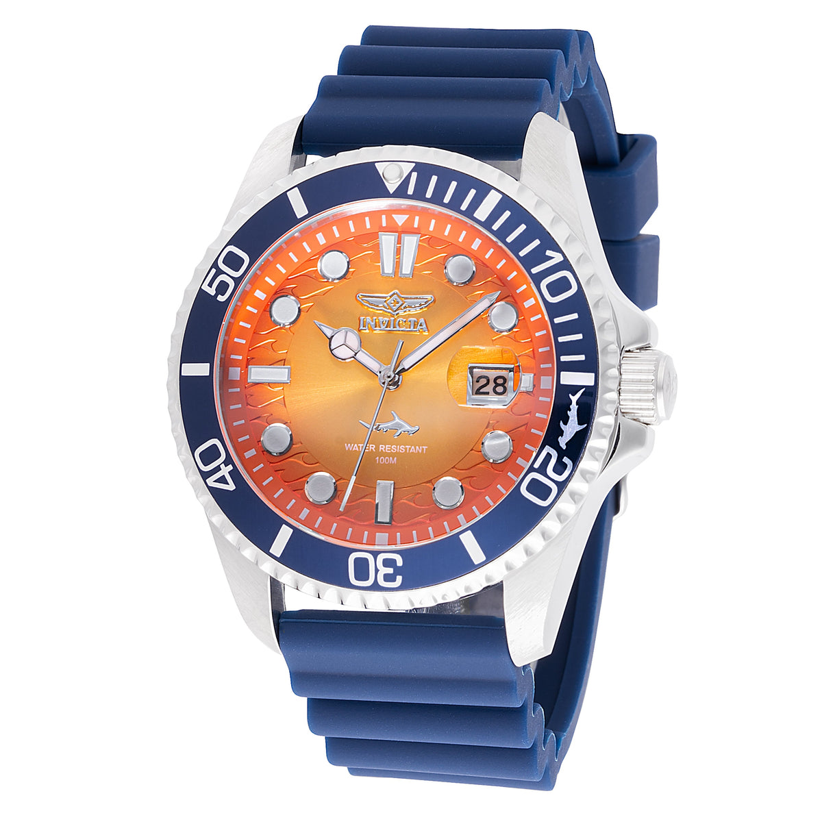 Invicta Pro Diver Orange Dial Mens Quartz Watch - 47169