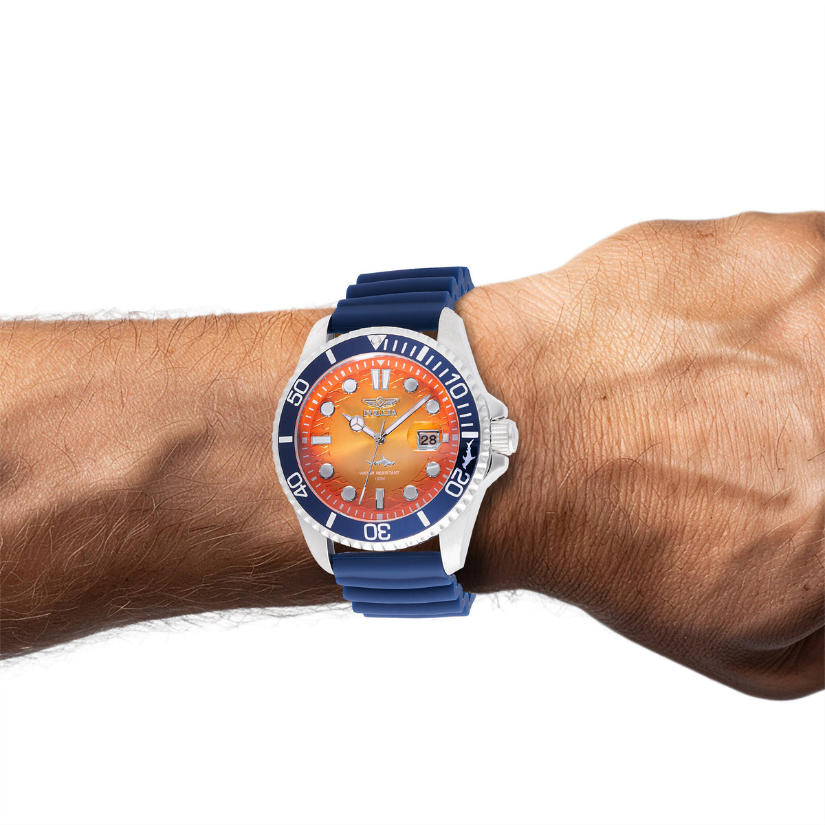 Invicta Pro Diver Orange Dial Mens Quartz Watch - 47169