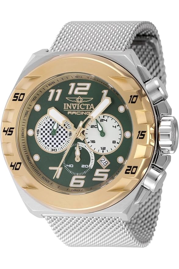 Invicta Racing Analog Green Dial Mens Watch - 47205
