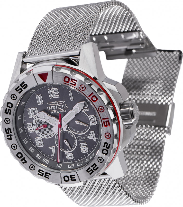 Invicta Racing Analog Grey Dial Men&