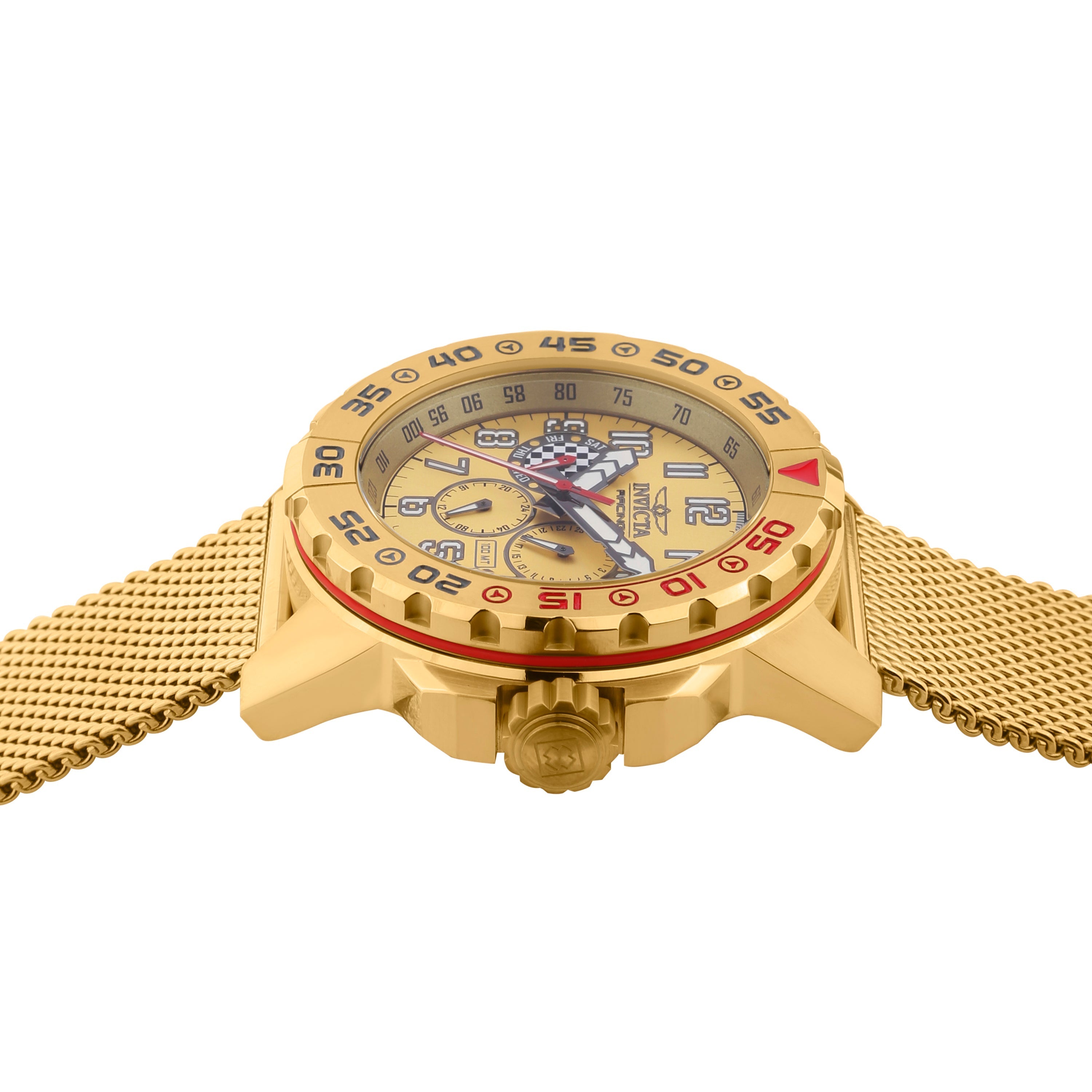 Invicta Racing Quartz Gold Dial Gents Watch - 47216