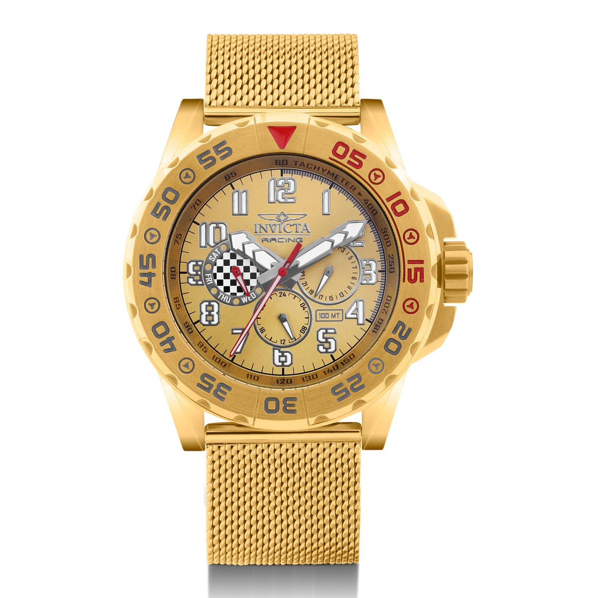 Invicta Racing Quartz Gold Dial Gents Watch - 47216