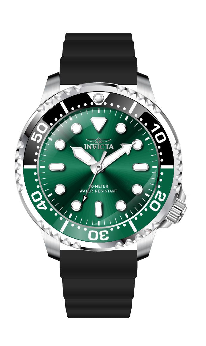 Invicta Pro Diver Green Dial Mens Quartz Watch - 47223