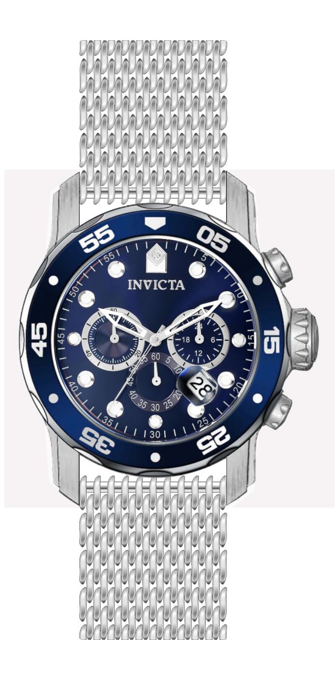 Invicta Pro Diver Blue Dial Mens Quartz Watch - 47237