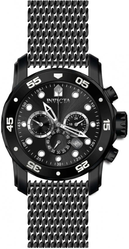 Invicta Pro Diver Analog Black Dial Mens Watch - 47242