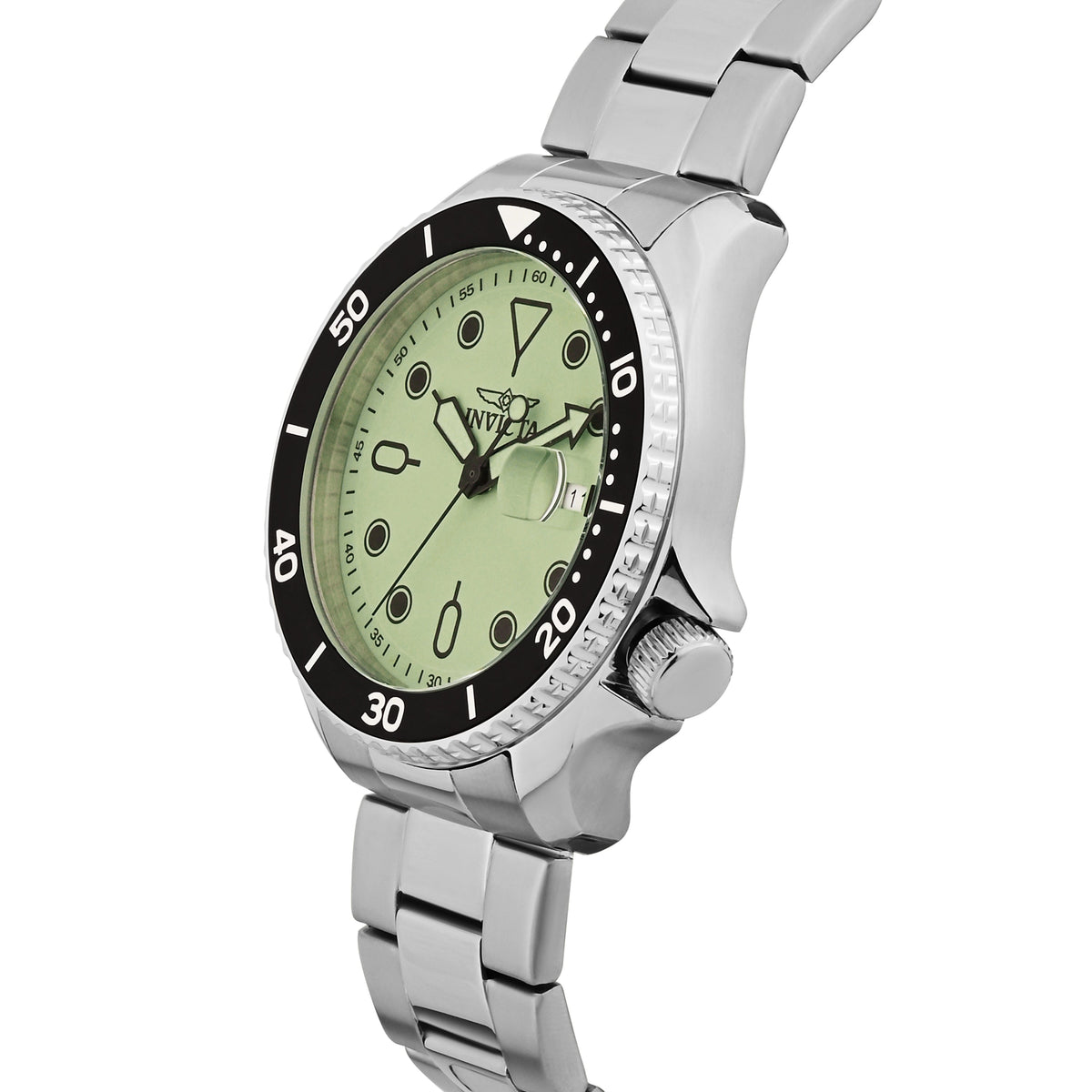 Invicta Pro Diver Quartz Luminous Green Dial Gents Watch - 47305