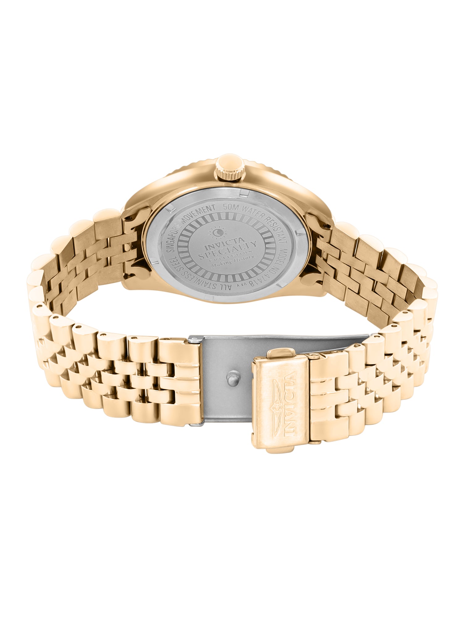 Invicta Specialty Quartz Caliber PC21 Movement Gold Dial Analog Watch For - Ladies 47418