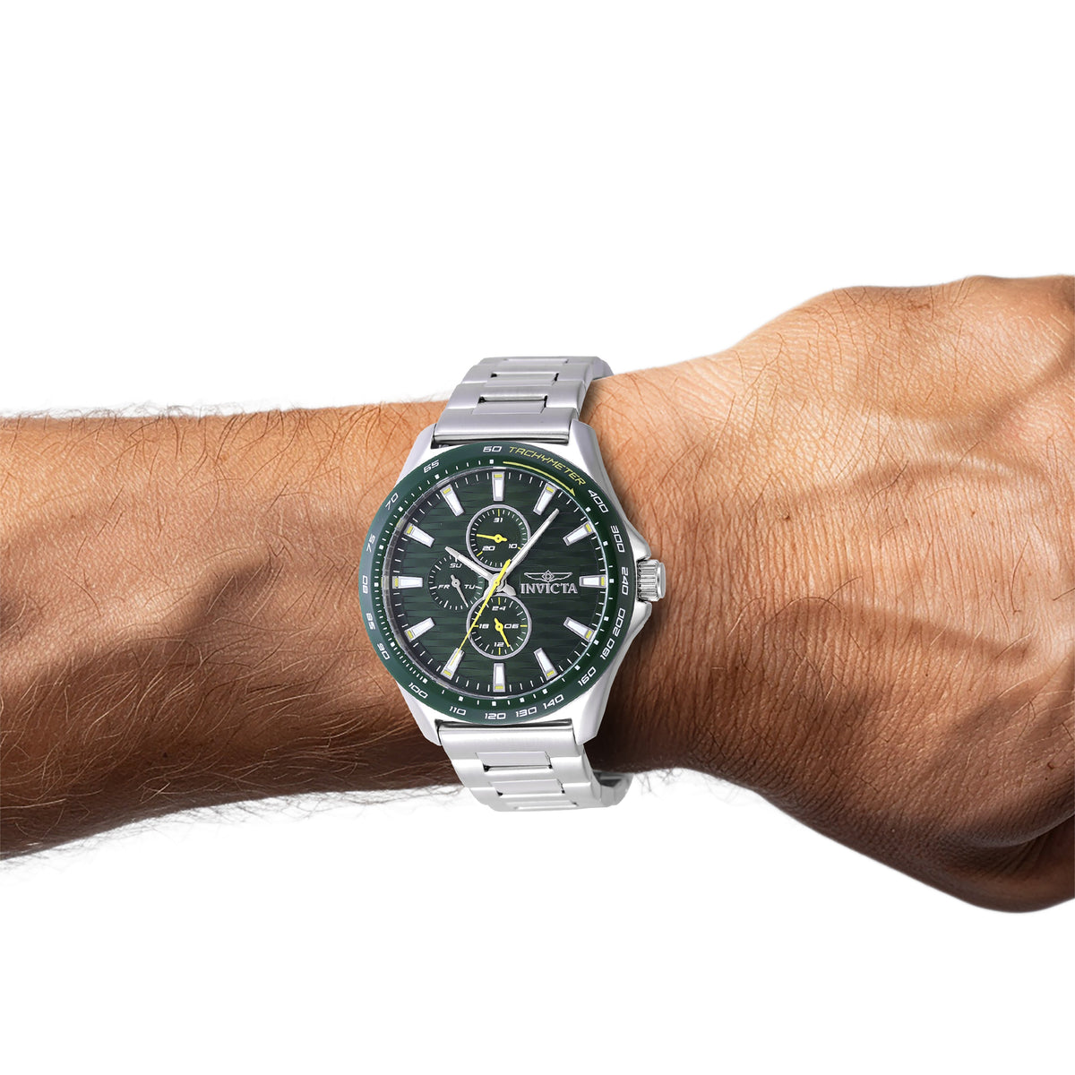 Invicta Racing Green Dial Mens Quartz Watch - 47549