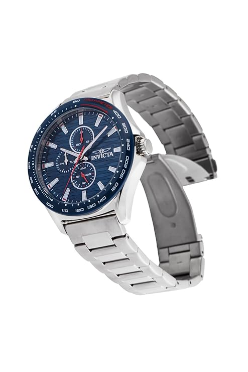 Invicta Stainless Steel Analogue Blue Dial Mens Watch-47551