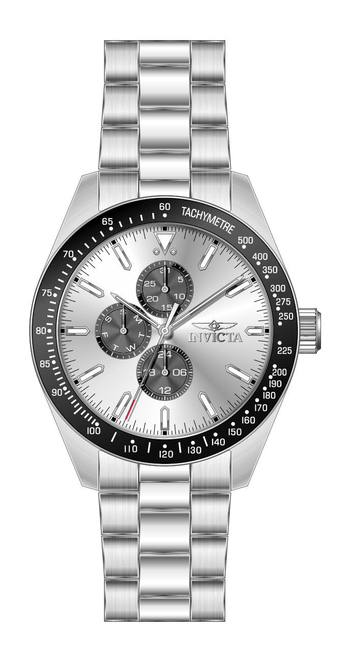 Invicta Stainless Steel Aviator Quartz Blackdial Analog Watch - For Men 47592