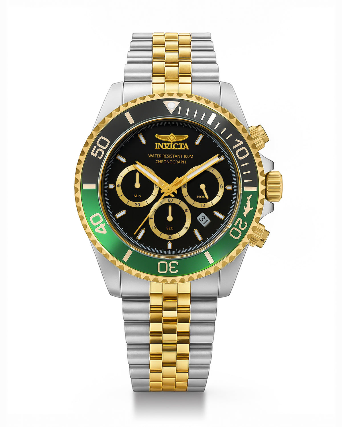 Invicta Pro Diver Quartz Black Dial Watch For Gents - 48116