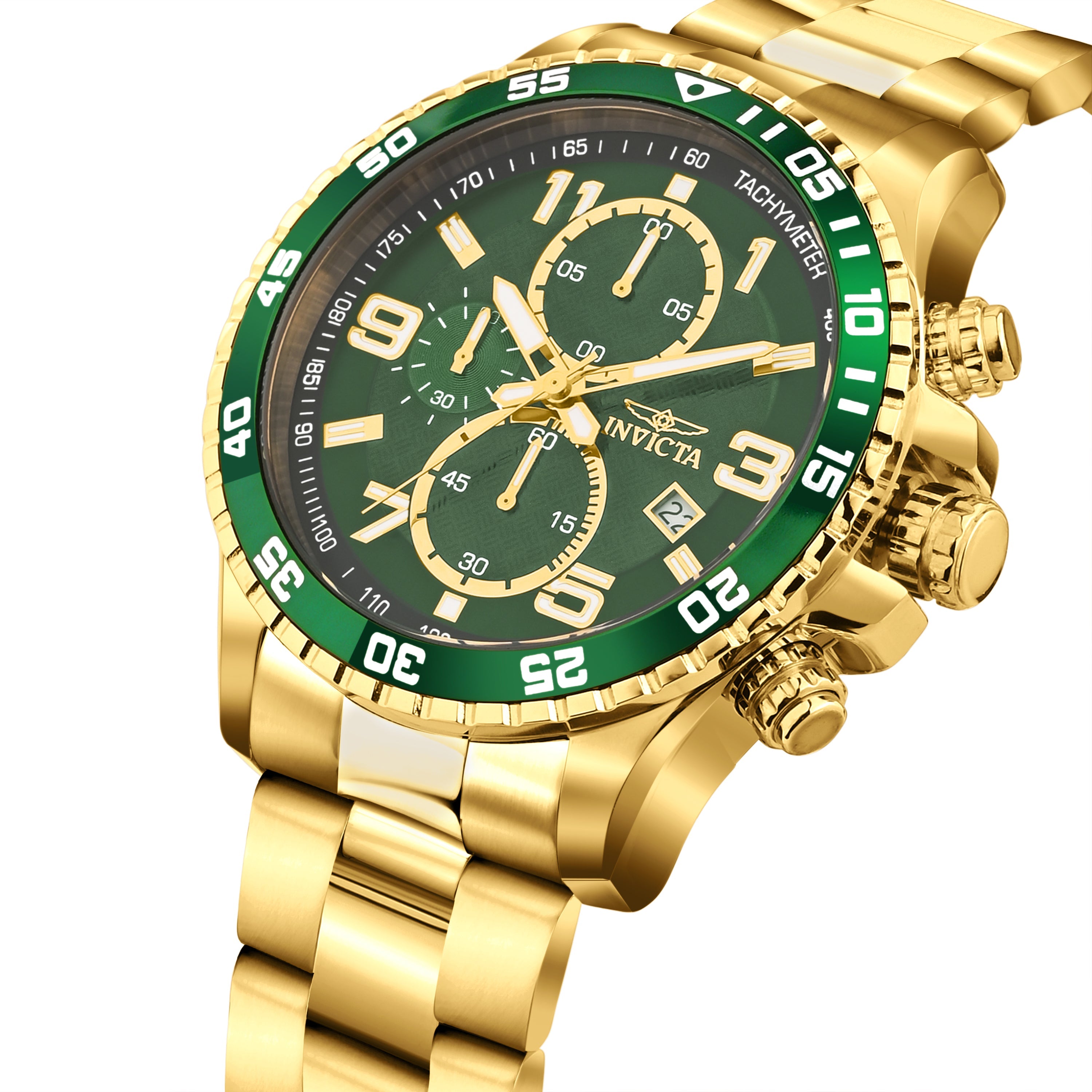 Invicta Specialty Quartz Green Dial Analog Watch For - Gents 48378