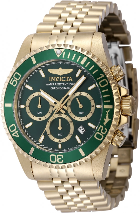 Invicta Pro Diver Quartz Green Dial Analog Watch For - Gents 48383