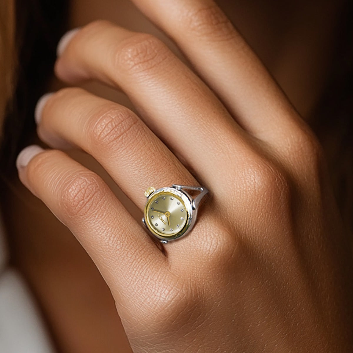 Invicta Silver Finger Ring Watch For - Ladies 48576