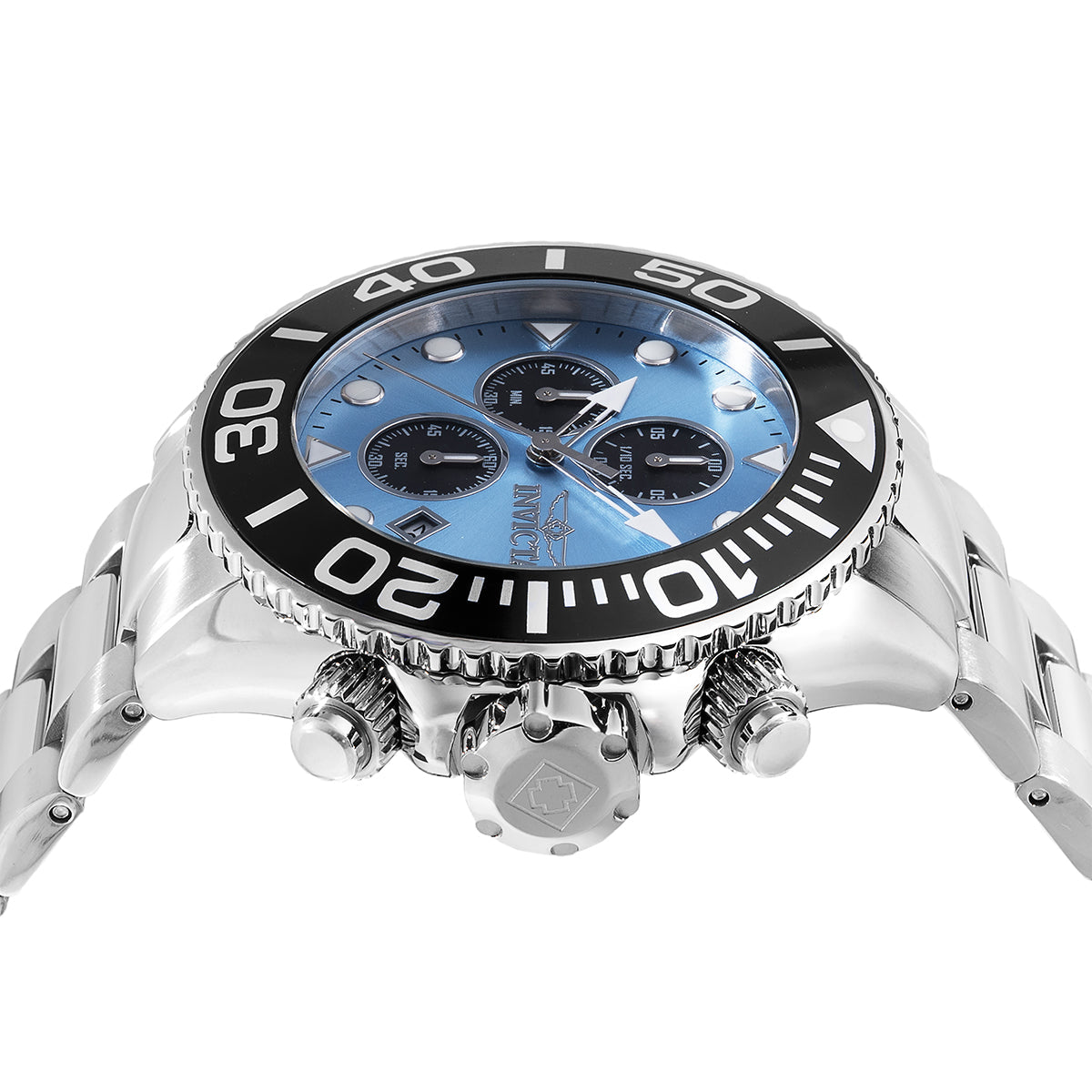 Invicta Grand Diver Quartz Blue, Black, Light Blue Dial Analog Watch For - Gents 48584