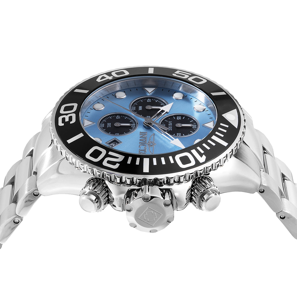 Invicta Grand Diver Quartz Blue, Black, Light Blue Dial Analog Watch For - Gents 48584