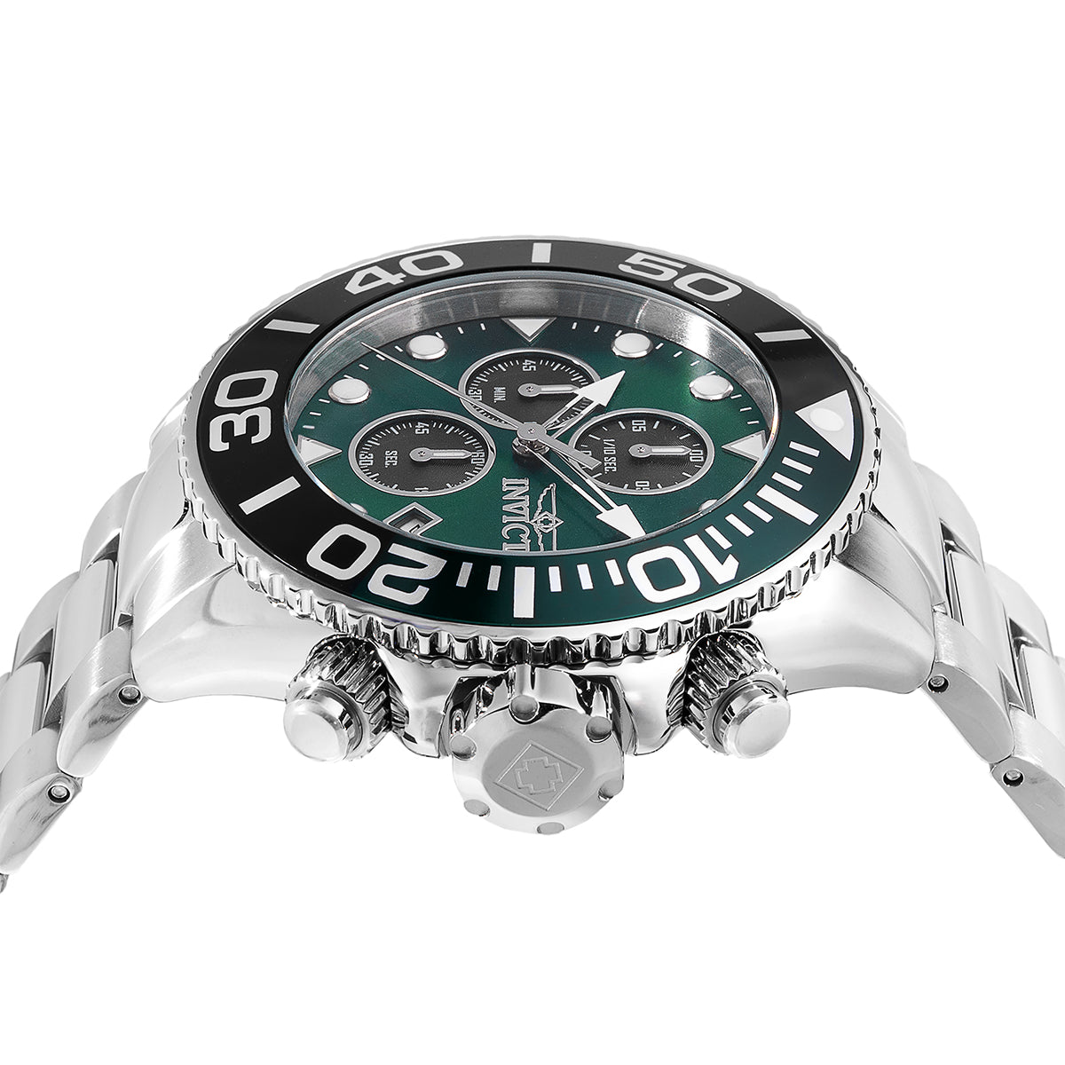 Invicta Grand Diver Quartz Black, Green Dial Analog Watch For - Gents 48586
