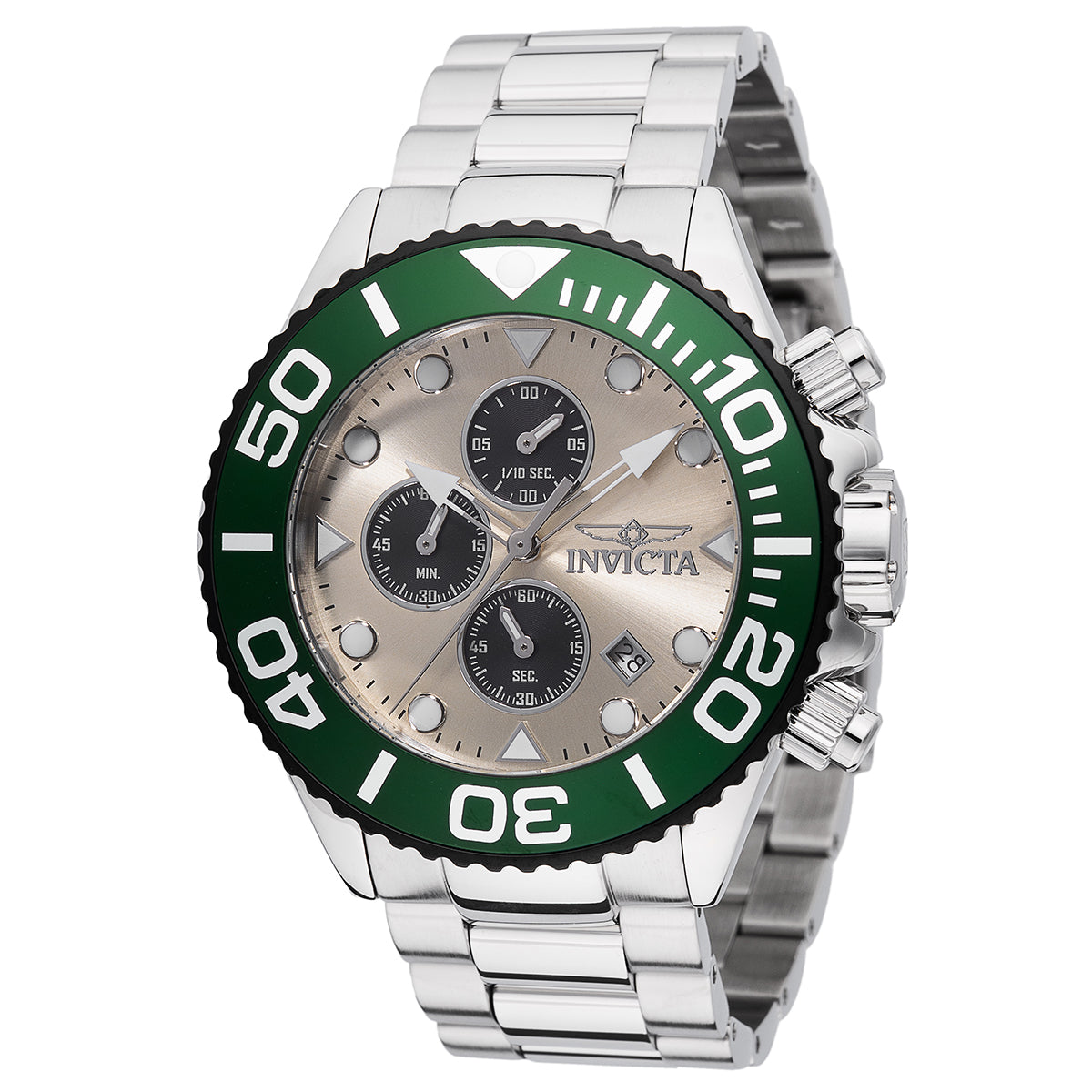Invicta Grand Diver Quartz Black, Champagne Dial Analog Watch For - Gents 48587