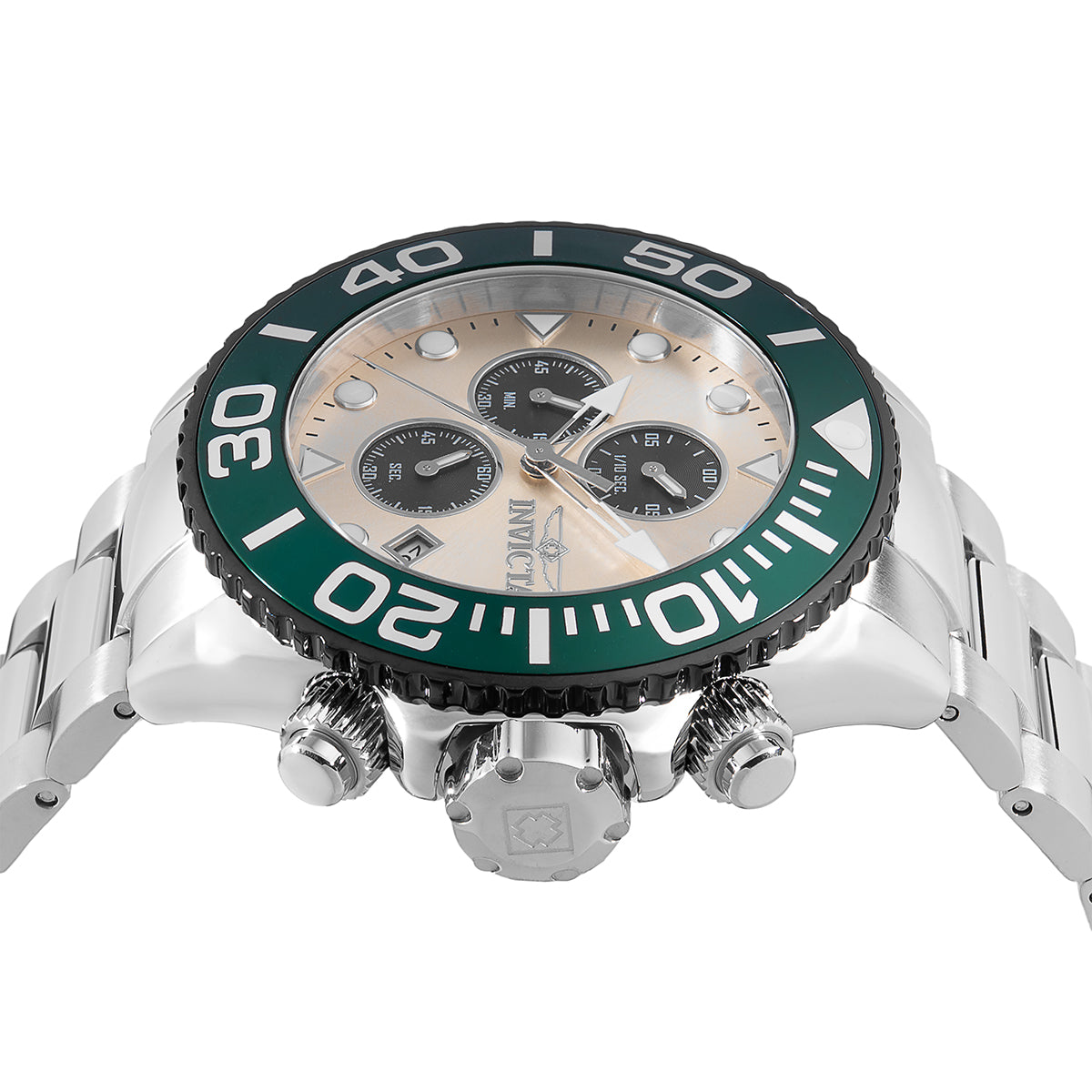 Invicta Grand Diver Quartz Black, Champagne Dial Analog Watch For - Gents 48587