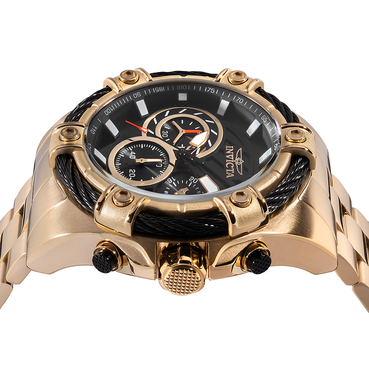 Invicta Bolt Quartz Black Dial Analog Watch For - Gents 48867