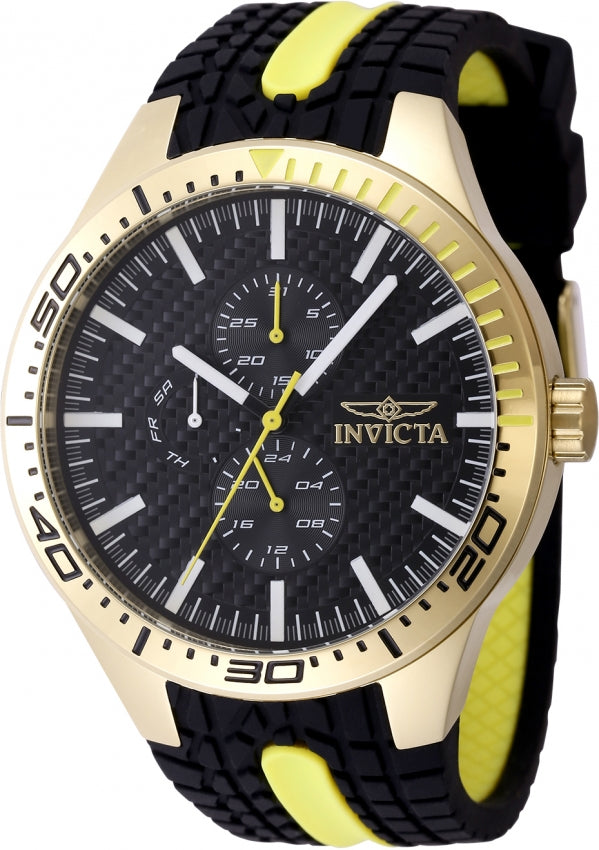 Invicta Racing Quartz Black Dial Analog Watch For Gents - 48873