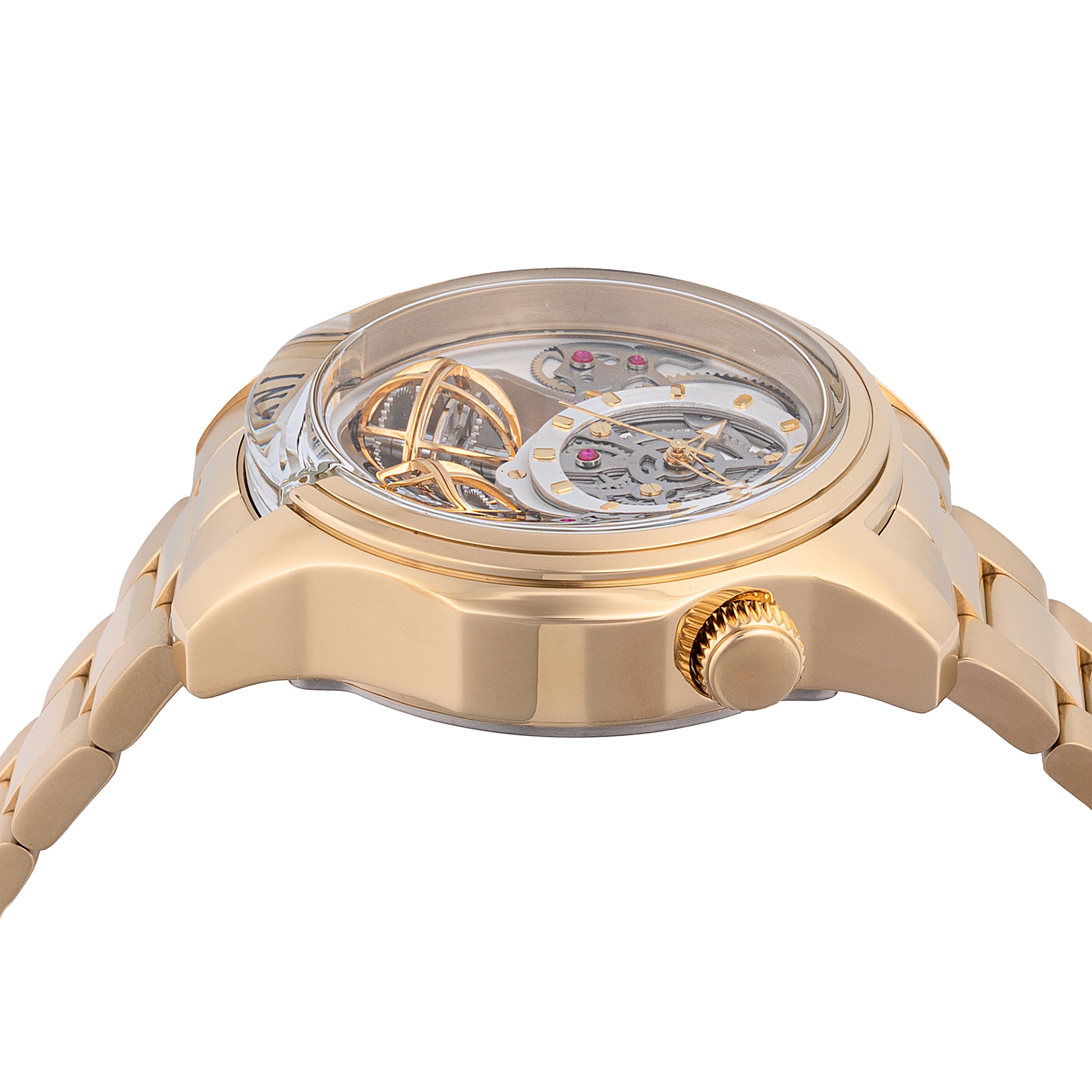 INVICTA Specialty Quartz Movement Gold Analog Dial Watch For Gents- 48900