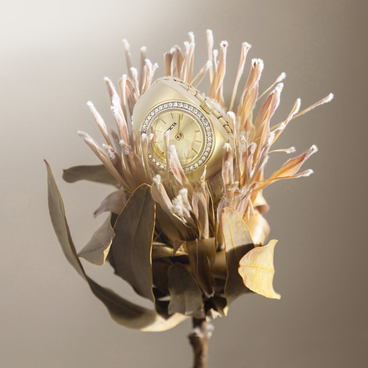 Invicta Gold Finger Ring Watch For - Ladies 48944