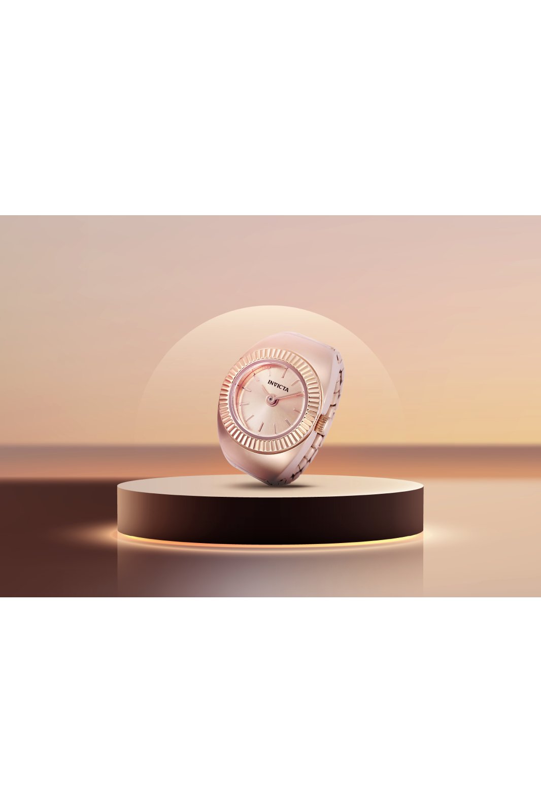 Invicta Rose Gold Finger Ring Watch For - Ladies 48948