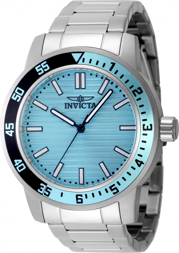 Invicta Specialty Quartz Caliber PC21J Movement Blue Dial Analog