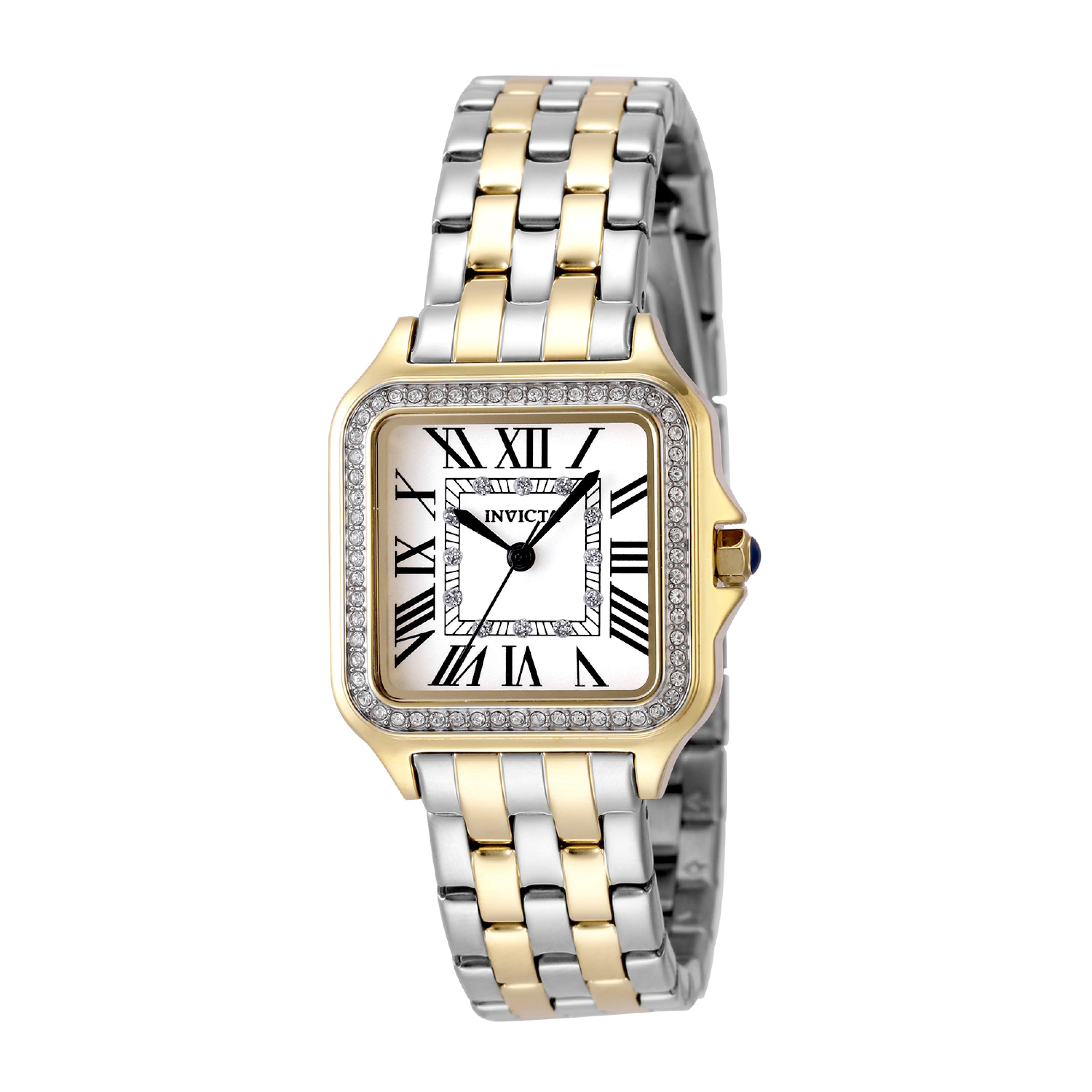 INVICTA Angel Quartz Movement Silver Analog Dial Watch For Ladies- 48996