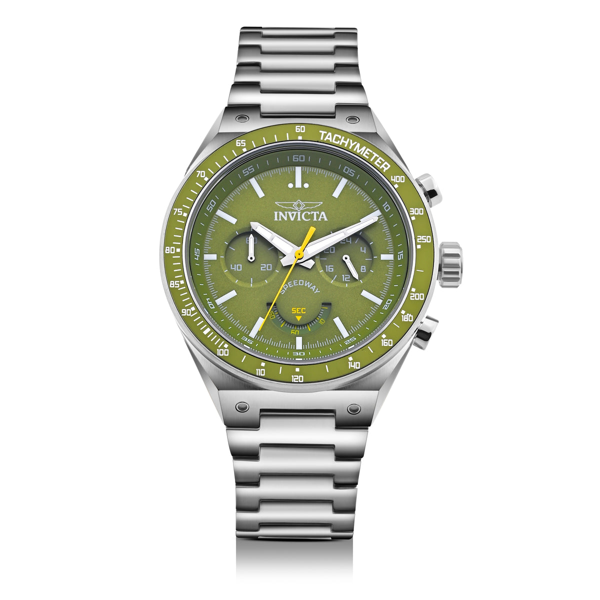 Invicta Speedway Quartz Green Dial Watch For Gents - 49380