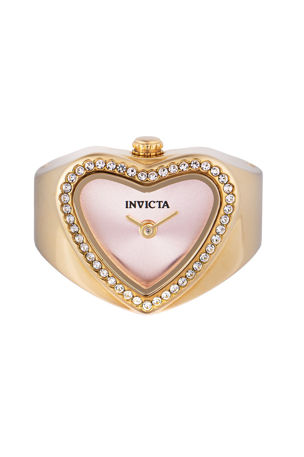 Invicta Mini Ring Watch Quartz Caliber VC00 Movement Pink Dial Analog Watch For - Ladies 49575
