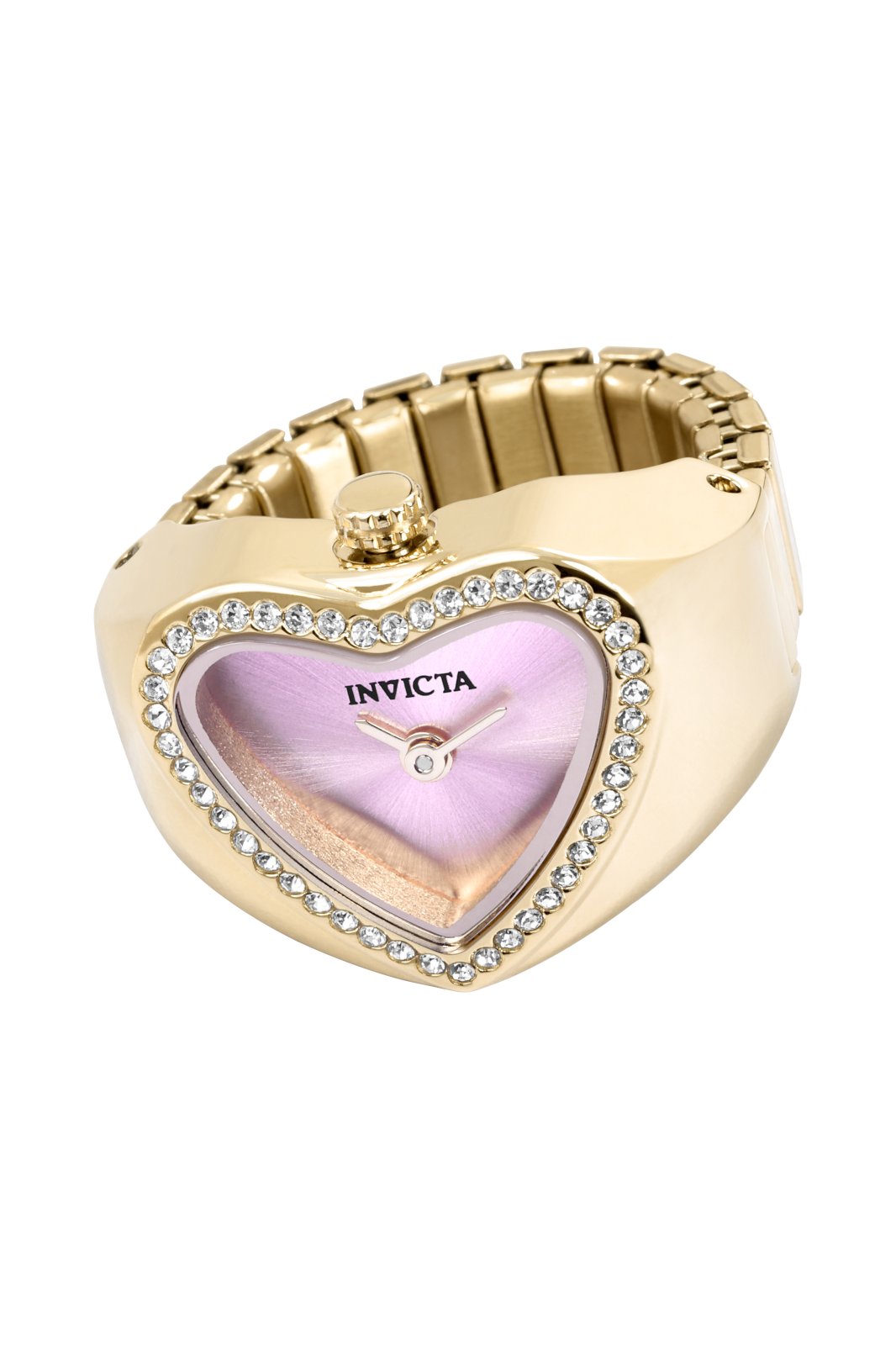 Invicta Mini Ring Watch Quartz Caliber VC00 Movement Pink Dial Analog Watch For - Ladies 49575
