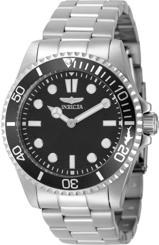 Invicta Pro Diver Quartz Caliber PC20S Movement Black Dial Analog Watch For - Gents 49693