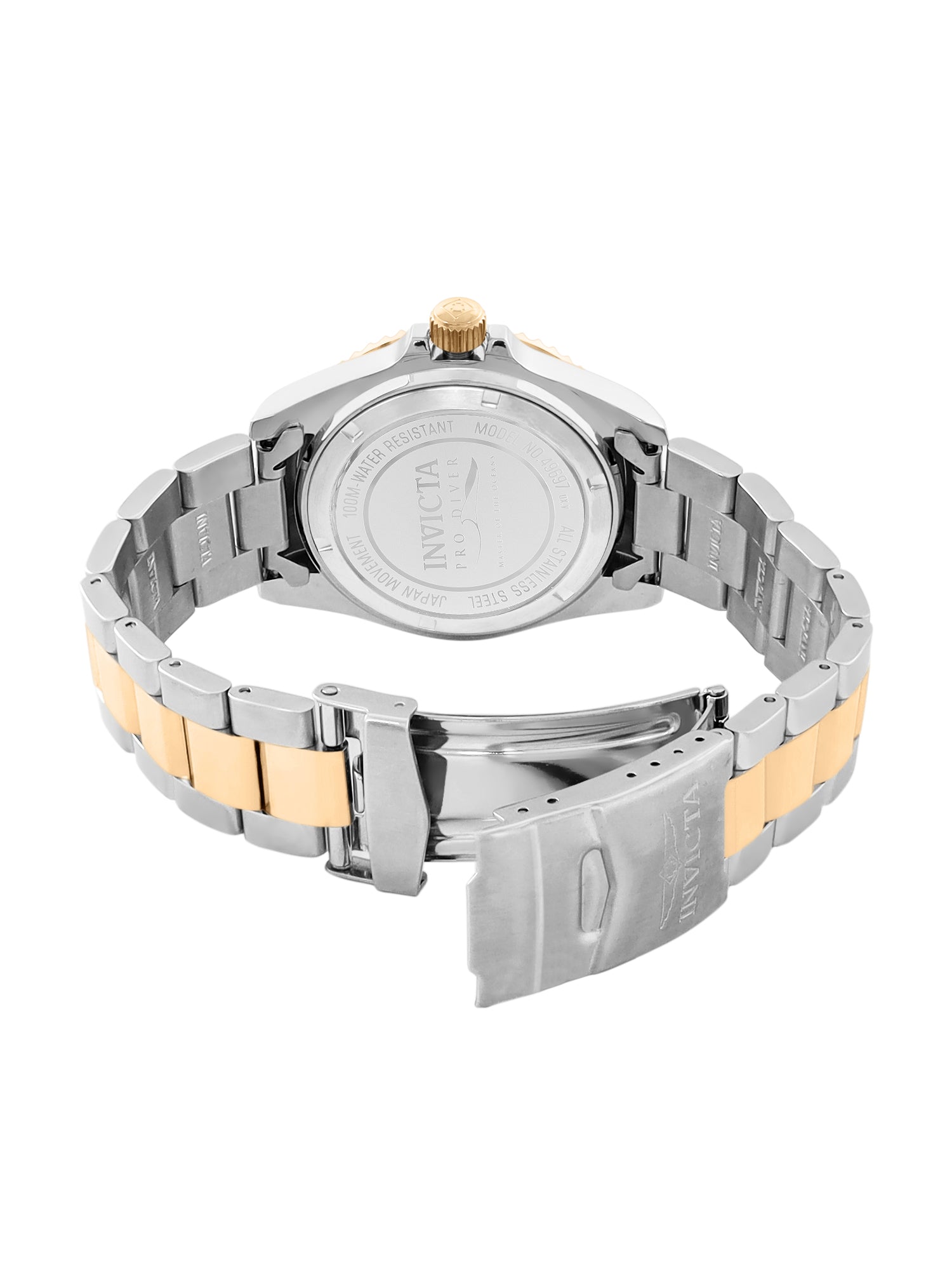 Invicta Pro Diver Quartz Caliber PC20S Movement Gold Dial Analog Watch For - Gents 49697