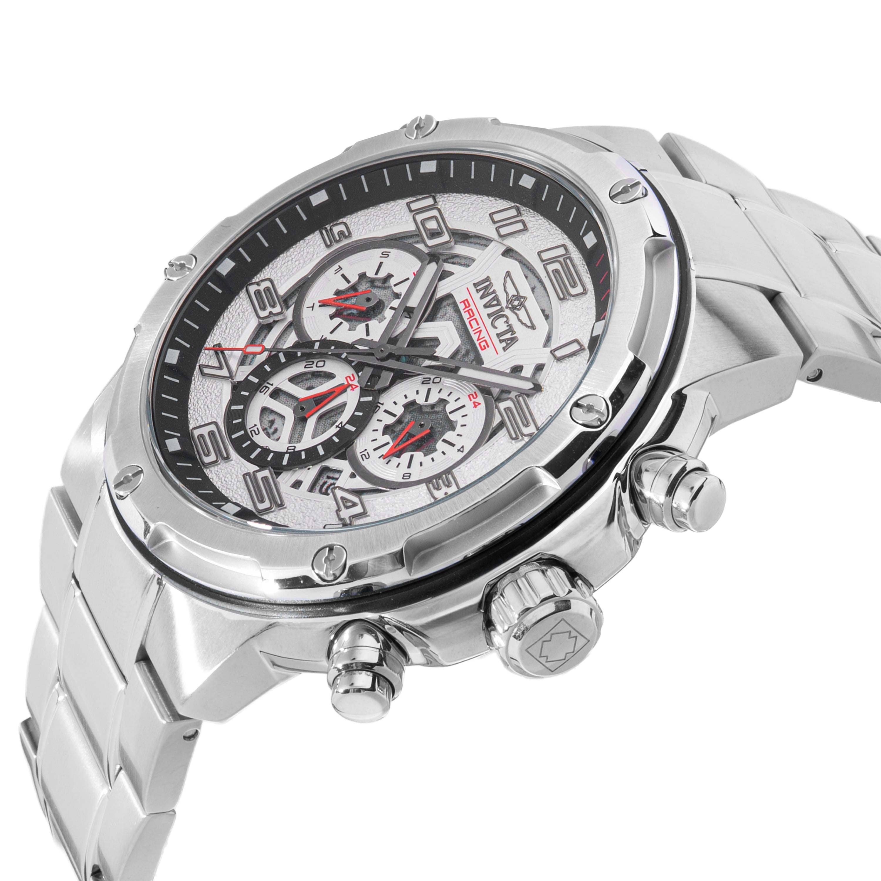 INVICTA S1 Rally Quartz Movement Silver Analog Dial Watch For Gents- 50255